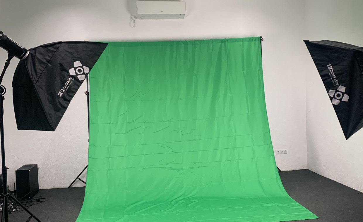 Foto studijos įrangos nuoma, Fonų sistema fotosesijom su green screen nuoma, Vilnius