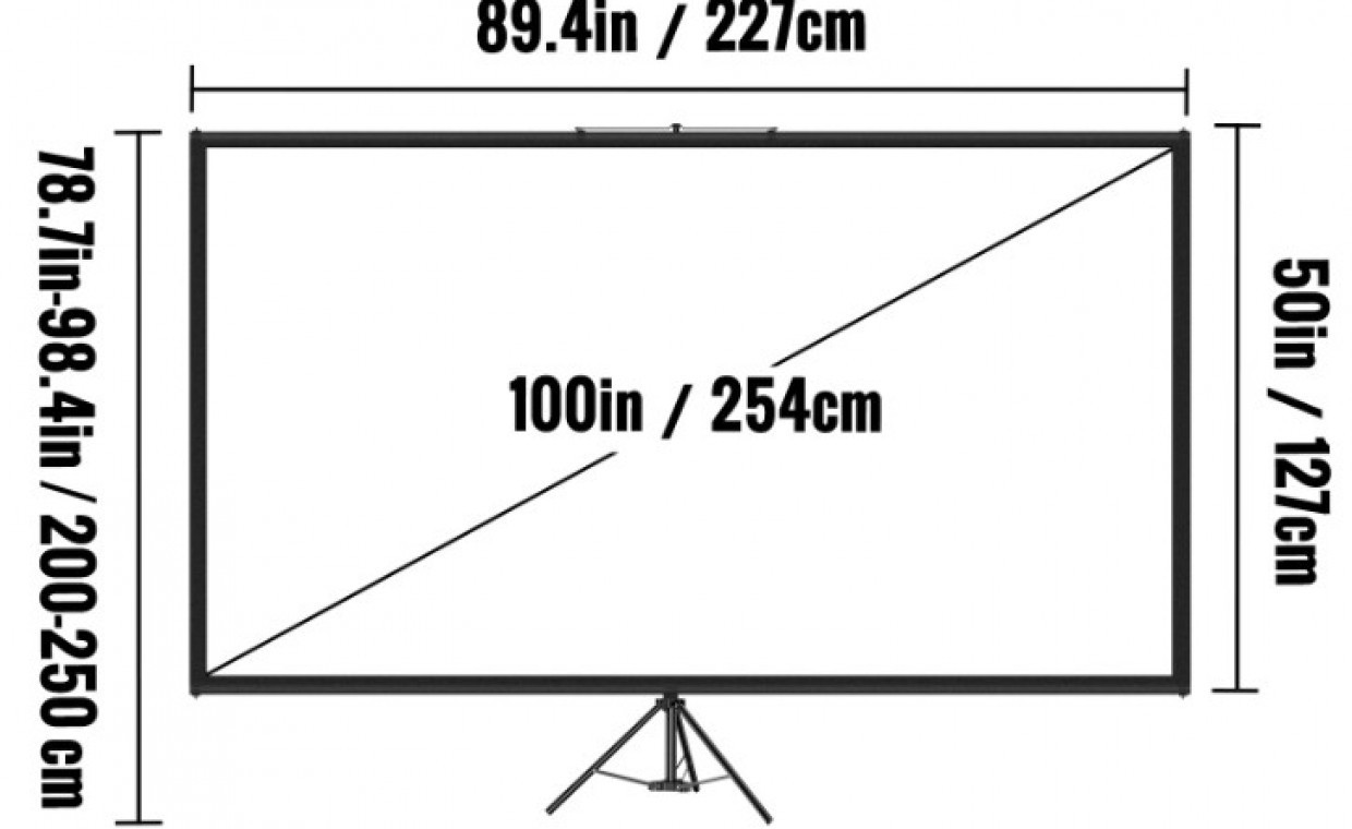 Projektorių nuoma, Projektoriaus ekranas 100 colių nuoma, Vilnius
