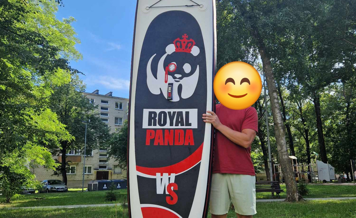 Irklenčių nuoma, Irklentė SUP Royal Panda (premium klasė) nuoma, Klaipėda