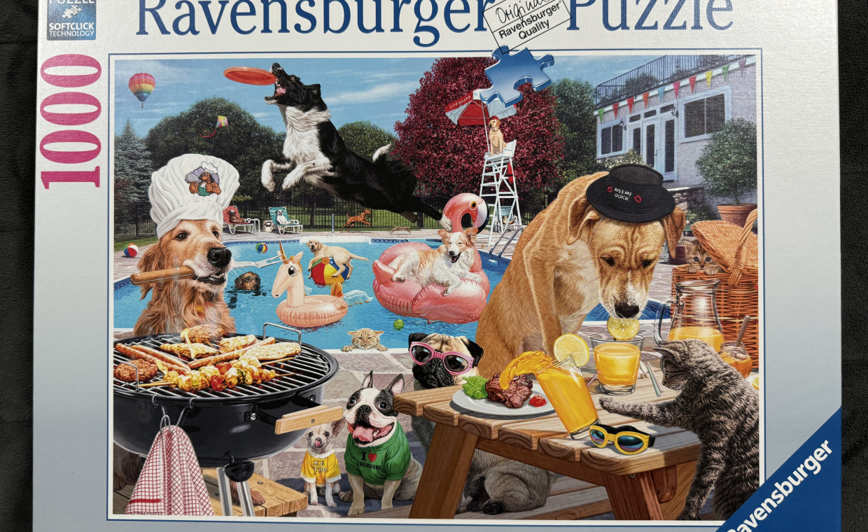 Laisvalaikio daiktų nuoma, Ravensburger 1000 det. puzzle-Funny Pets nuoma, Klaipėda