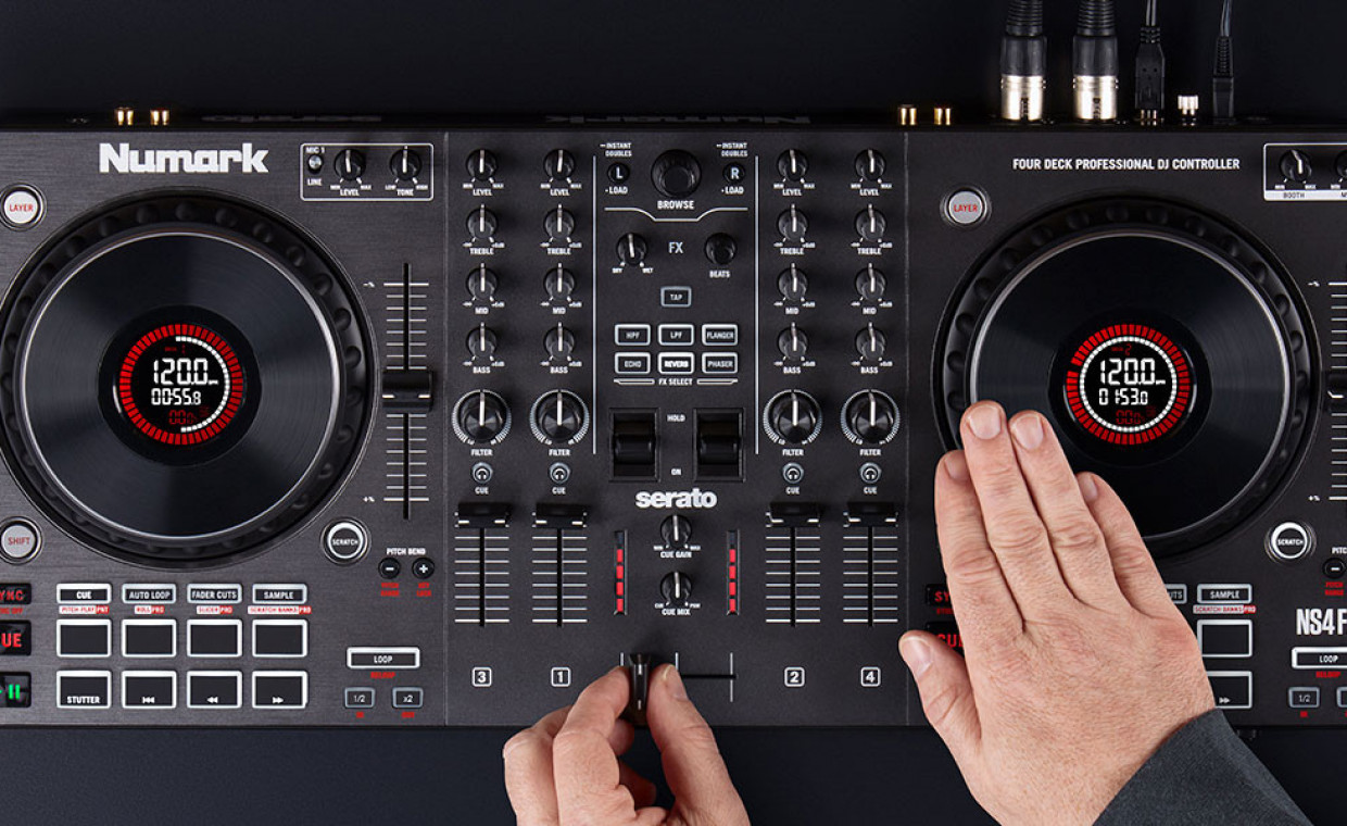 Garso technika ir instrumentai, DJ controller Numark NS4 FX 4-DECK nuoma, Vilnius