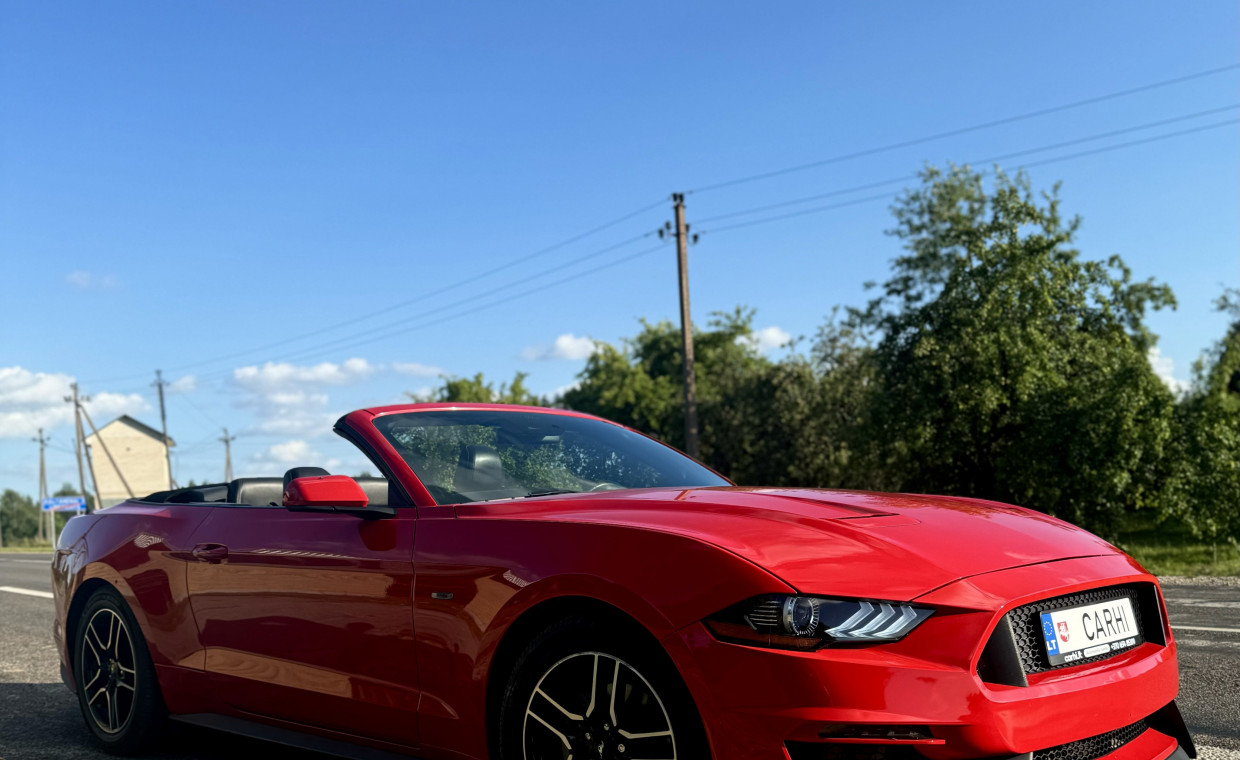 Automobilių nuoma, Ford Mustang Kabrioletas nuoma, Vilnius