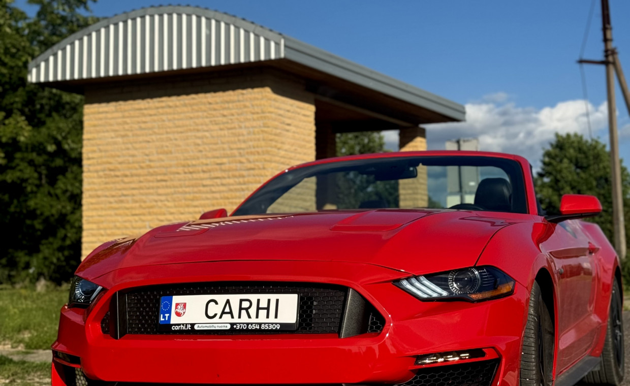 Automobilių nuoma, Ford Mustang Kabrioletas nuoma, Vilnius