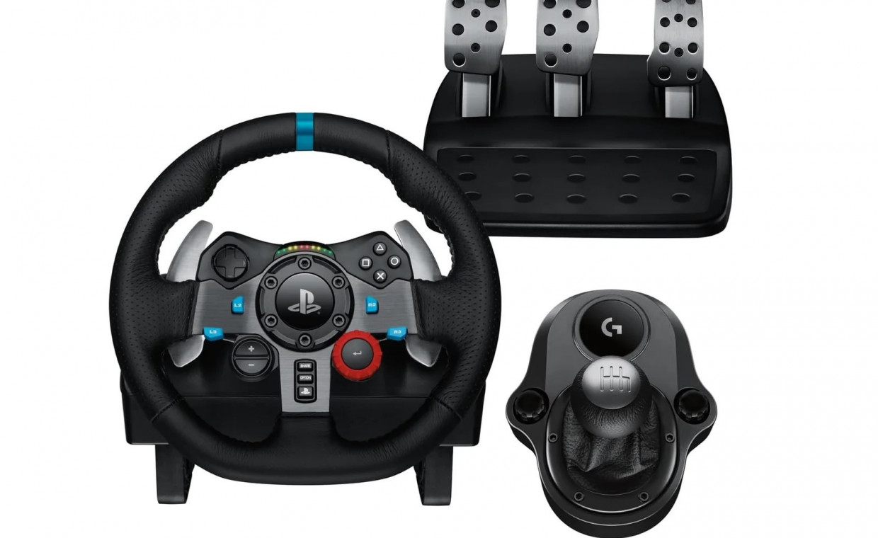 Žaidimų konsolių nuoma, Logitech g29 žaidimų vairas su shifteriu nuoma, Šilutė