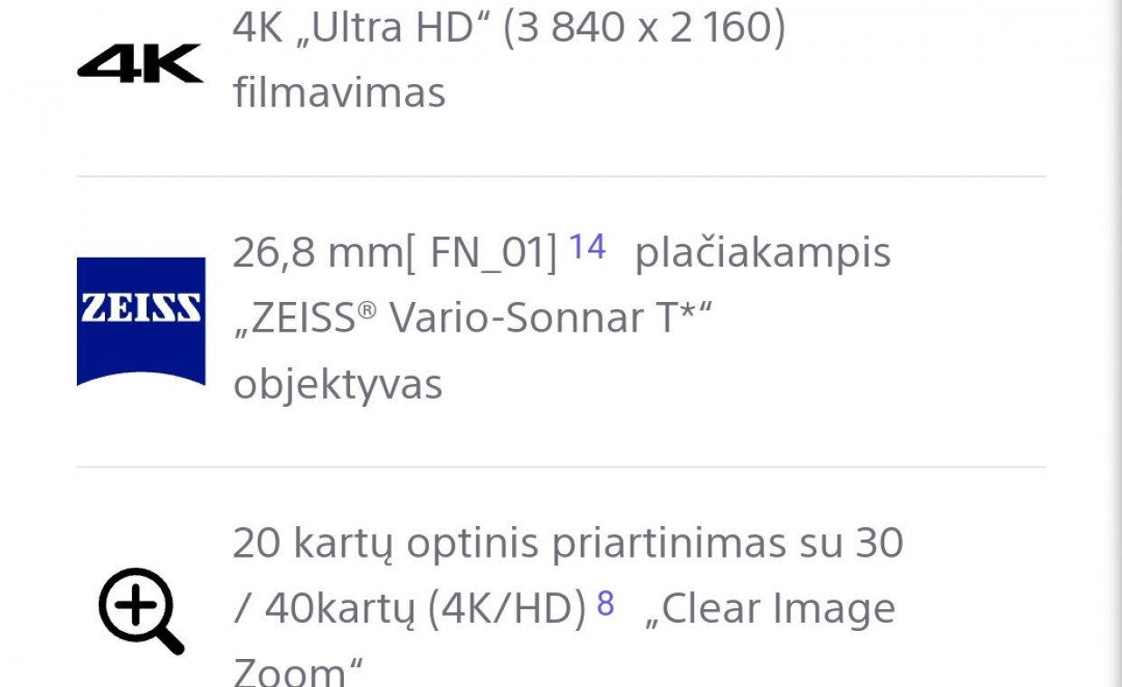 Fotoaparatų nuoma, SONY AX43 4K Vaizdo kamera nuoma, Kaunas