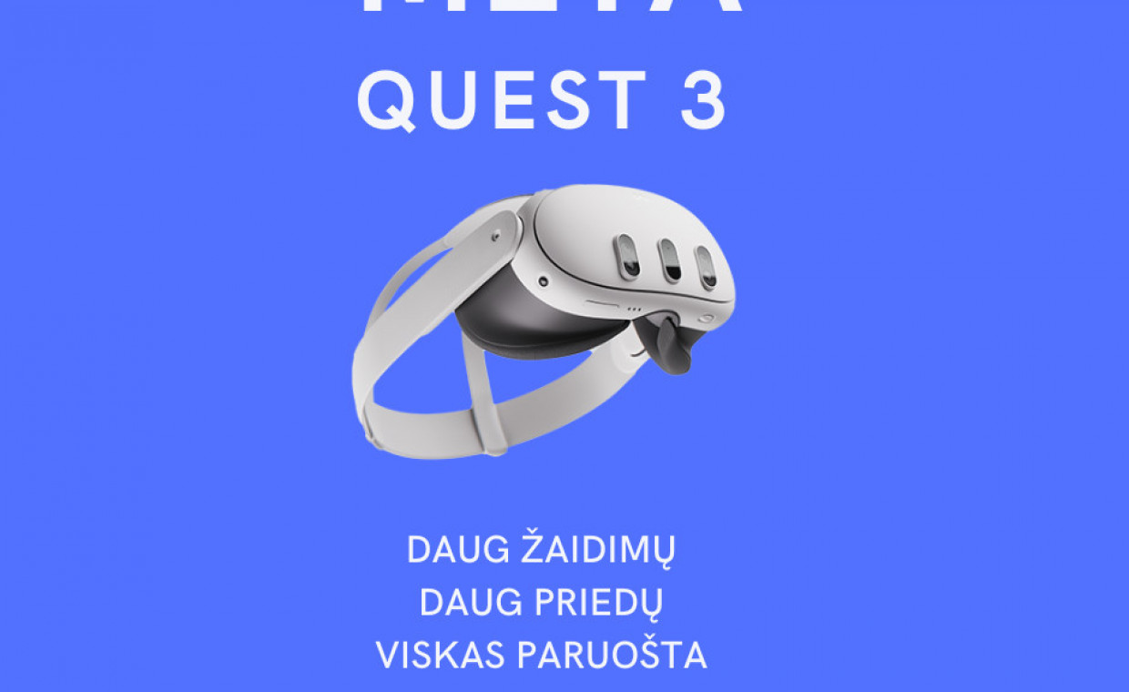 Žaidimų konsolių nuoma, Vr akiniai Meta/Oculus Quest 3 128gb nuoma, Kaunas